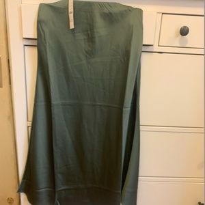 JCrew Satin Midi Skirt